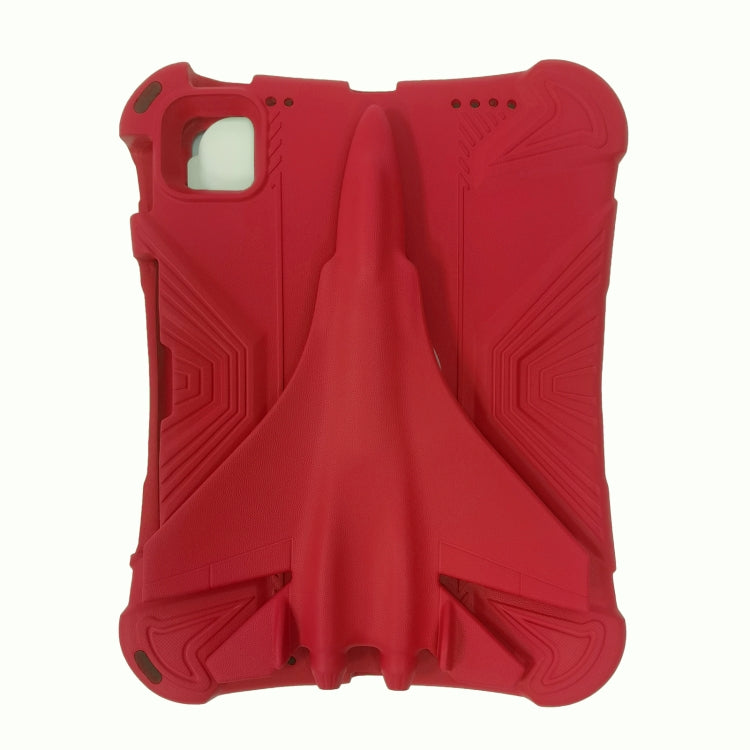 For iPad Air 11 2025 / 2024 360 Rotation Aircraft Holder EVA Shockproof Tablet Case(Red) - iPad Air 11 2025 / 2024 Cases by PMC TechLife | Online Shopping South Africa | PMC TechLife | Buy Now Pay Later Mobicred