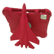For iPad Air 11 2025 / 2024 360 Rotation Aircraft Holder EVA Shockproof Tablet Case(Red)