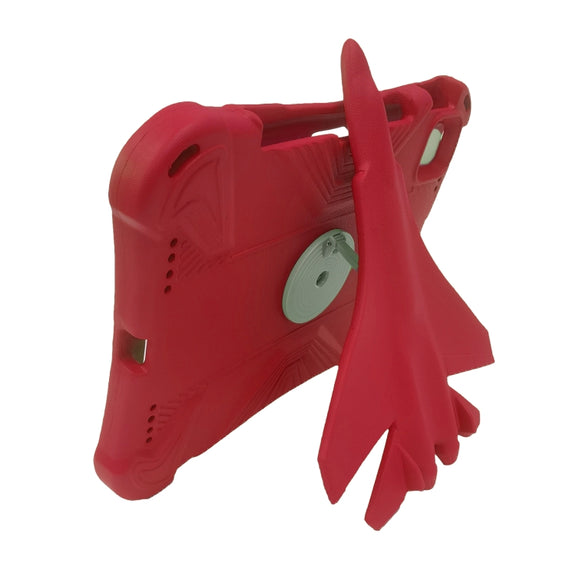 For iPad Air 11 2025 / 2024 360 Rotation Aircraft Holder EVA Shockproof Tablet Case(Red)