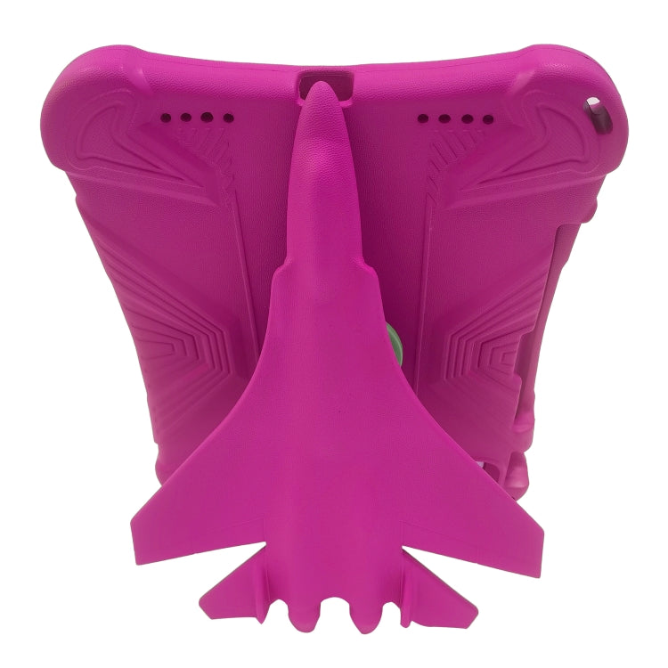 For iPad Air 11 2024 360 Rotation Aircraft Holder EVA Shockproof Tablet Case(RoseRed) - iPad Air 11 2024 Cases by PMC TechLife | Online Shopping South Africa | PMC TechLife | Buy Now Pay Later Mobicred
