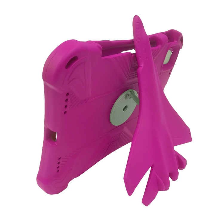 For iPad Air 11 2024 360 Rotation Aircraft Holder EVA Shockproof Tablet Case(RoseRed) - iPad Air 11 2024 Cases by PMC TechLife | Online Shopping South Africa | PMC TechLife | Buy Now Pay Later Mobicred