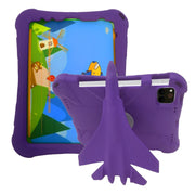 For iPad Air 11 2025 / 2024 360 Rotation Aircraft Holder EVA Shockproof Tablet Case(Purple)