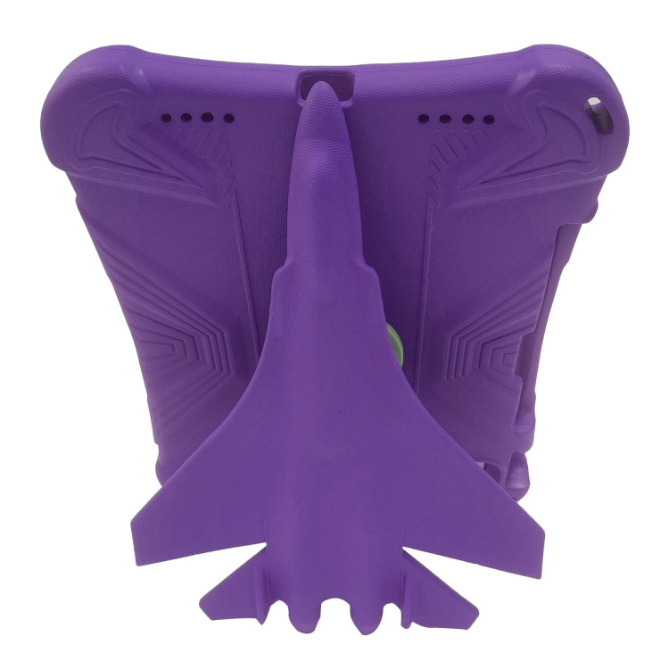 For iPad Air 11 2025 / 2024 360 Rotation Aircraft Holder EVA Shockproof Tablet Case(Purple)