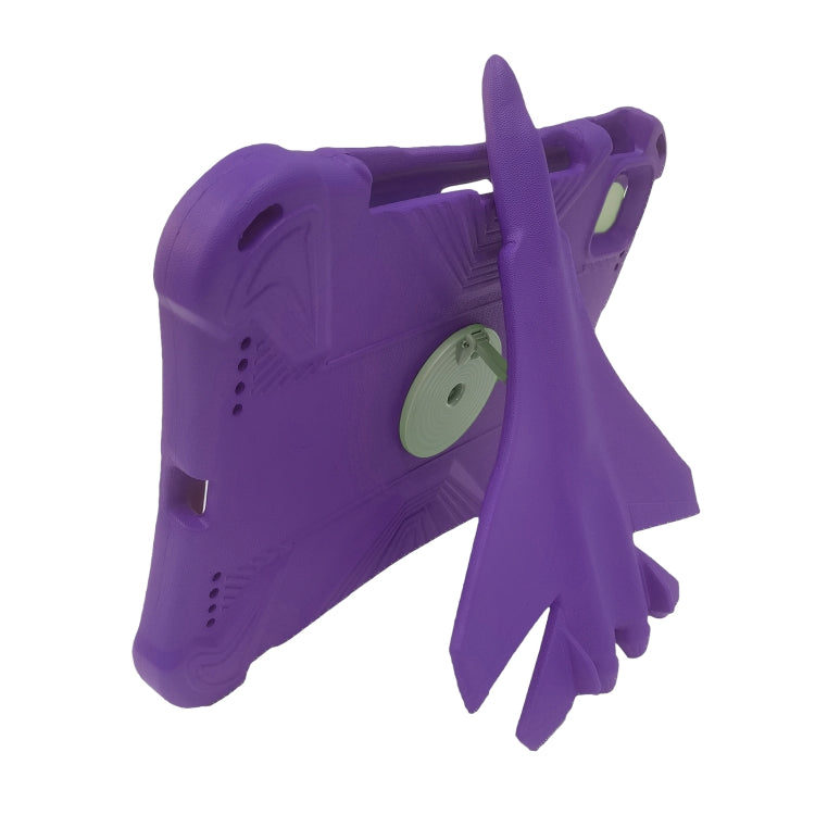 For iPad Air 11 2025 / 2024 360 Rotation Aircraft Holder EVA Shockproof Tablet Case(Purple)