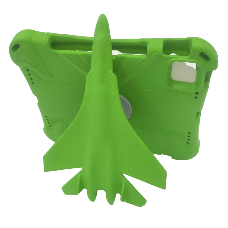 For iPad Air 11 2024 360 Rotation Aircraft Holder EVA Shockproof Tablet Case(Green) - iPad Air 11 2024 Cases by PMC TechLife | Online Shopping South Africa | PMC TechLife | Buy Now Pay Later Mobicred