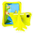 For iPad Pro 11 2024 360 Rotation Aircraft Holder EVA Shockproof Tablet Case(Yellow) - iPad Pro 11 2024 Cases by PMC TechLife | Online Shopping South Africa | PMC TechLife | Buy Now Pay Later Mobicred