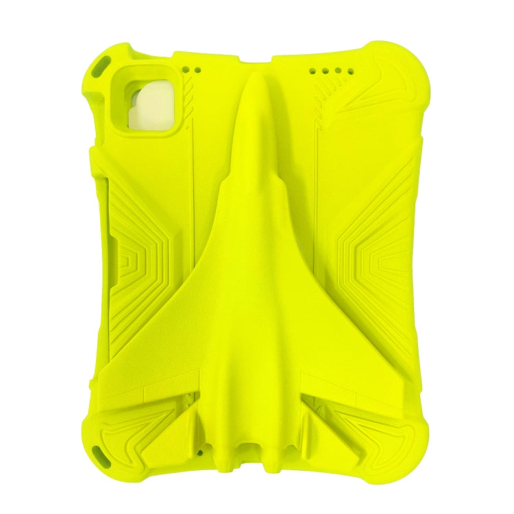 For iPad Pro 11 2024 360 Rotation Aircraft Holder EVA Shockproof Tablet Case(Yellow) - iPad Pro 11 2024 Cases by PMC TechLife | Online Shopping South Africa | PMC TechLife | Buy Now Pay Later Mobicred