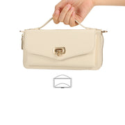 For Samsung Galaxy S24 5G Crossbody Multi-functional Zipper Wallet Litchi Leather Phone Case(Beige)