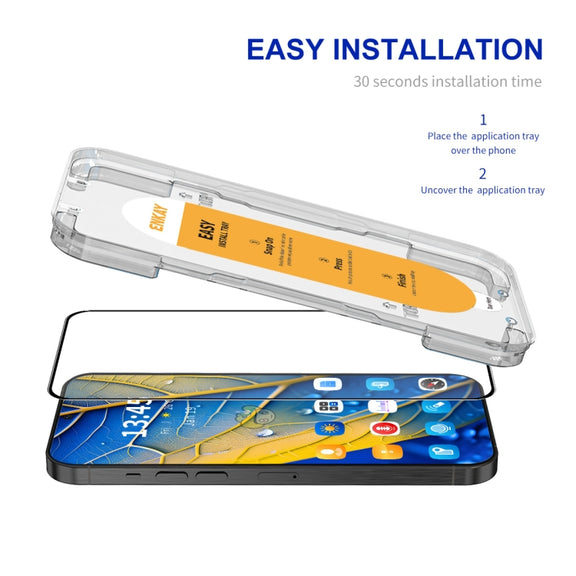For Huawei Pura 70 ENKAY Easy Install High Alumina Silicon Full Glass Film
