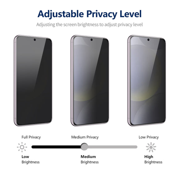 For Samsung Galaxy S24 5G 5pcs ENKAY Hat-Prince 360 Degree Anti-peeping Privacy Full Screen Tempered Glass Film