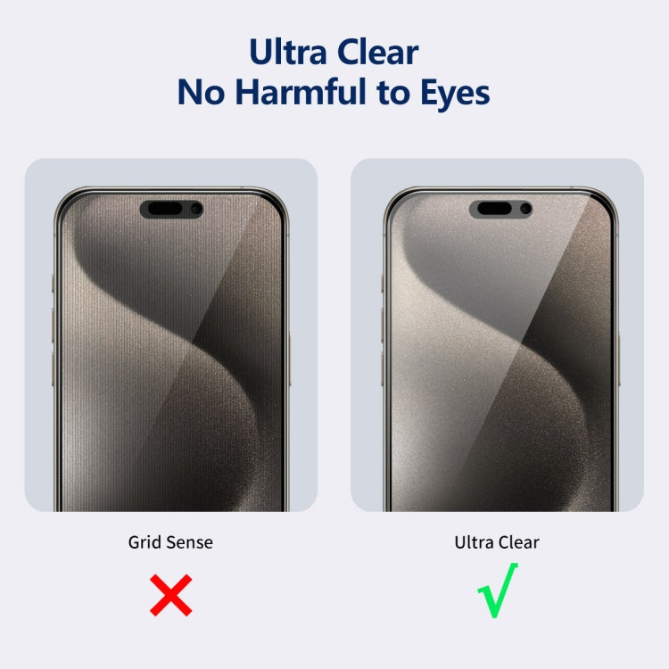 For iPhone 15 Pro Max 5pcs ENKAY Hat-Prince 360 Degree Anti-peeping Privacy Full Screen Tempered Glass Film