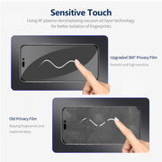 For iPhone 15 Pro Max 5pcs ENKAY Hat-Prince 360 Degree Anti-peeping Privacy Full Screen Tempered Glass Film