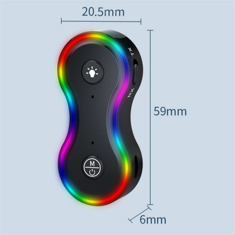 Q8 Portable 2-in-1 Wireless Receiver / Transmitter MP3 Player BT5.3 Audio Adapter