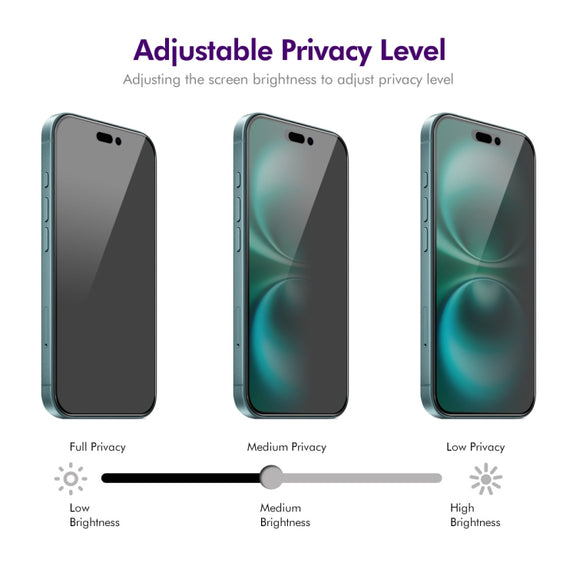 For iPhone 16 Plus ENKAY Easy Install Anti-peeping Privacy Full Screen Tempered Glass Film