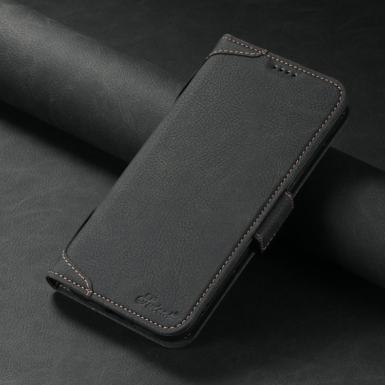 For iPhone 12 / 12 Pro SUTENI J07 Multifunctional Horizontal Flip Magsafe Leather Phone Case(Black)