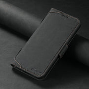 For iPhone 13 Pro Max SUTENI J07 Multifunctional Horizontal Flip Magsafe Leather Phone Case(Black)