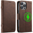 For iPhone 13 Pro Max SUTENI J07 Multifunctional Horizontal Flip Magsafe Leather Phone Case(Brown) - iPhone 13 Pro Max Cases by Suteni | Online Shopping South Africa | PMC TechLife | Buy Now Pay Later Mobicred