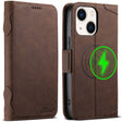 For iPhone 14 SUTENI J07 Multifunctional Horizontal Flip Magsafe Leather Phone Case(Brown) - free shipping - PMC TechLife - Order now!