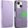 For iPhone 14 SUTENI J07 Multifunctional Horizontal Flip Magsafe Leather Phone Case(Purple) - iPhone 14 Cases by Suteni | Online Shopping South Africa | PMC TechLife | Buy Now Pay Later Mobicred