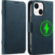 For iPhone 14 Plus SUTENI J07 Multifunctional Horizontal Flip Magsafe Leather Phone Case(Blue) - free shipping - PMC TechLife - Order now!