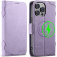 For iPhone 14 Pro Max SUTENI J07 Multifunctional Horizontal Flip Magsafe Leather Phone Case(Purple) - iPhone 14 Pro Max Cases by Suteni | Online Shopping South Africa | PMC TechLife | Buy Now Pay Later Mobicred