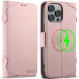 For iPhone 15 Pro SUTENI J07 Multifunctional Horizontal Flip Magsafe Leather Phone Case(Pink) - free shipping - PMC TechLife - Order now!