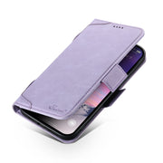 For iPhone 15 Plus SUTENI J07 Multifunctional Horizontal Flip Magsafe Leather Phone Case(Purple)