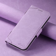For iPhone 15 Pro Max SUTENI J07 Multifunctional Horizontal Flip Magsafe Leather Phone Case(Purple)