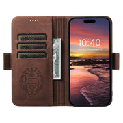 For iPhone 16 SUTENI J07 Multifunctional Horizontal Flip Magsafe Leather Phone Case(Brown)