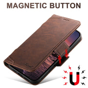 For iPhone 16 Pro SUTENI J07 Multifunctional Horizontal Flip Magsafe Leather Phone Case(Brown)