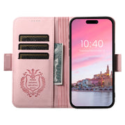 For iPhone 16 Pro SUTENI J07 Multifunctional Horizontal Flip Magsafe Leather Phone Case(Pink)