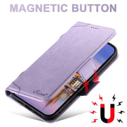 For iPhone 16 Pro SUTENI J07 Multifunctional Horizontal Flip Magsafe Leather Phone Case(Purple)