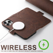 For iPhone 16 Plus SUTENI J07 Multifunctional Horizontal Flip Magsafe Leather Phone Case(Brown)