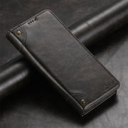 For Samsung Galaxy S24+ 5G Suteni Baroque Calf Texture Buckle Wallet Leather Phone Case(Black)