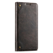 For Samsung Galaxy S24+ 5G Suteni Baroque Calf Texture Buckle Wallet Leather Phone Case(Black)