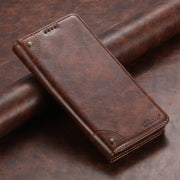 For Samsung Galaxy S24+ 5G Suteni Baroque Calf Texture Buckle Wallet Leather Phone Case(Khaki)