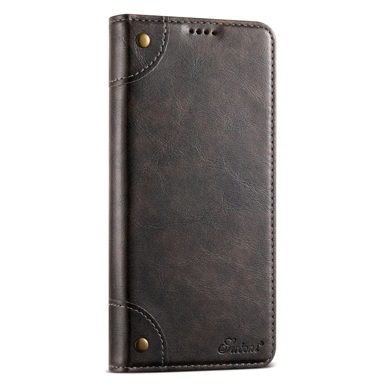 For Samsung Galaxy S24 5G Suteni Baroque Calf Texture Buckle Wallet Leather Phone Case(Black)