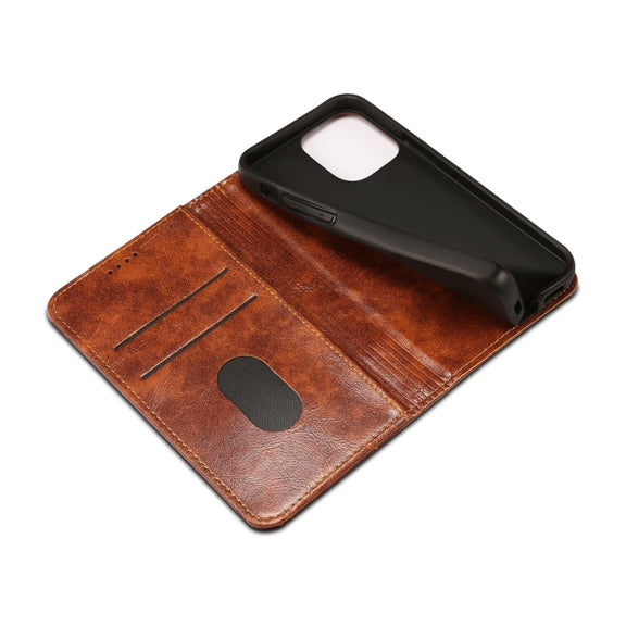 For Samsung Galaxy S24 5G Suteni Baroque Calf Texture Buckle Wallet Leather Phone Case(Brown)
