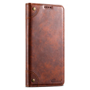 For Samsung Galaxy S24 5G Suteni Baroque Calf Texture Buckle Wallet Leather Phone Case(Khaki)