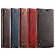 For Samsung Galaxy S24 5G Suteni Baroque Calf Texture Buckle Wallet Leather Phone Case(Brown)