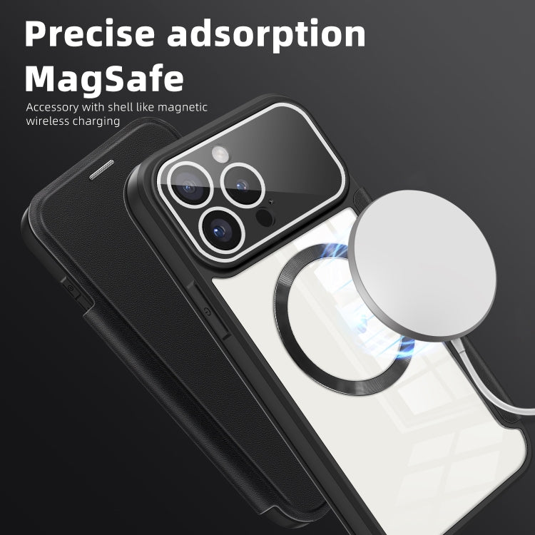 For iPhone 15 Plus Colored Shield MagSafe Magnetic RFID Anti-theft Leather Phone Case(Blue) - iPhone 15 Plus Cases by PMC TechLife | Online Shopping South Africa | PMC TechLife
