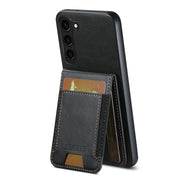 For Samsung Galaxy S24+ 5G Suteni H03 Oil Wax Leather Wallet Stand Back Phone Case(Black)