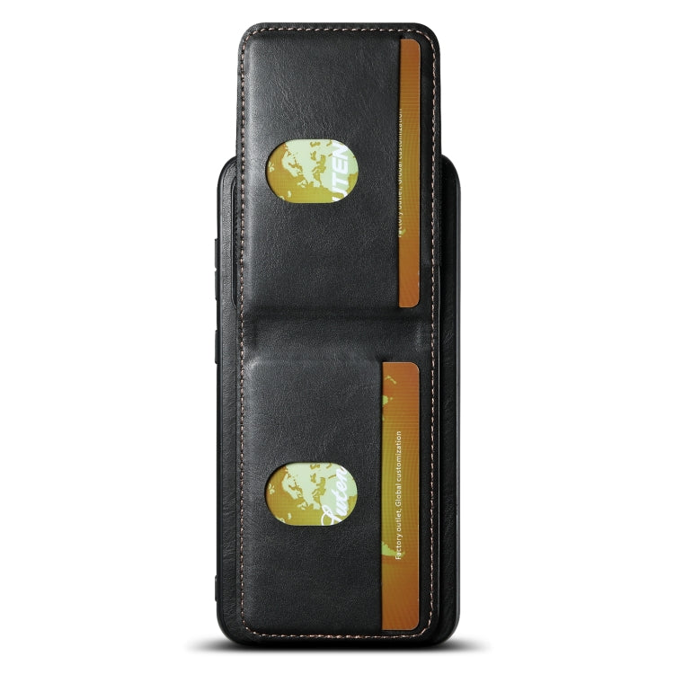 For Samsung Galaxy S24+ 5G Suteni H03 Oil Wax Leather Wallet Stand Back Phone Case(Black)