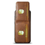For Samsung Galaxy S24+ 5G Suteni H03 Oil Wax Leather Wallet Stand Back Phone Case(Brown)