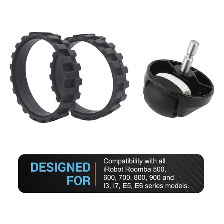 JUNSUNMAY Replacement Wheel Caster Tires for All Series iRobot Vacuum Cleaner - For iRobot Accessories by JUNSUNMAY | Online Shopping South Africa | PMC TechLife | Buy Now Pay Later Mobicred