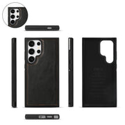 For Samsung Galaxy S24 Ultra 5G Crossbody Multi-functional Zipper Wallet Leather Phone Case(Black)
