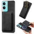 For OPPO K11 5G Retro Leather Card Bag Magnetic Phone Case(Black) - OPPO Cases by PMC TechLife | Online Shopping South Africa | PMC TechLife | Buy Now Pay Later Mobicred
