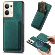 For OPPO Reno9 Pro+ 5G Retro Leather Card Bag Magnetic Phone Case(Green) - OPPO Cases by PMC TechLife | Online Shopping South Africa | PMC TechLife | Buy Now Pay Later Mobicred