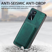 For OPPO Reno9 Pro+ 5G Retro Leather Card Bag Magnetic Phone Case(Green)