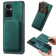 For OPPO Reno7 Z 5G/F21 Pro 5G Retro Leather Card Bag Magnetic Phone Case(Green) - OPPO Cases by PMC TechLife | Online Shopping South Africa | PMC TechLife | Buy Now Pay Later Mobicred